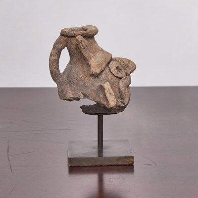 Lot 187 - Mixtec Pottery Head of Tlatloc