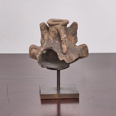Lot 187 - Mixtec Pottery Head of Tlatloc