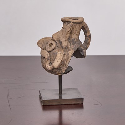 Lot 187 - Mixtec Pottery Head of Tlatloc