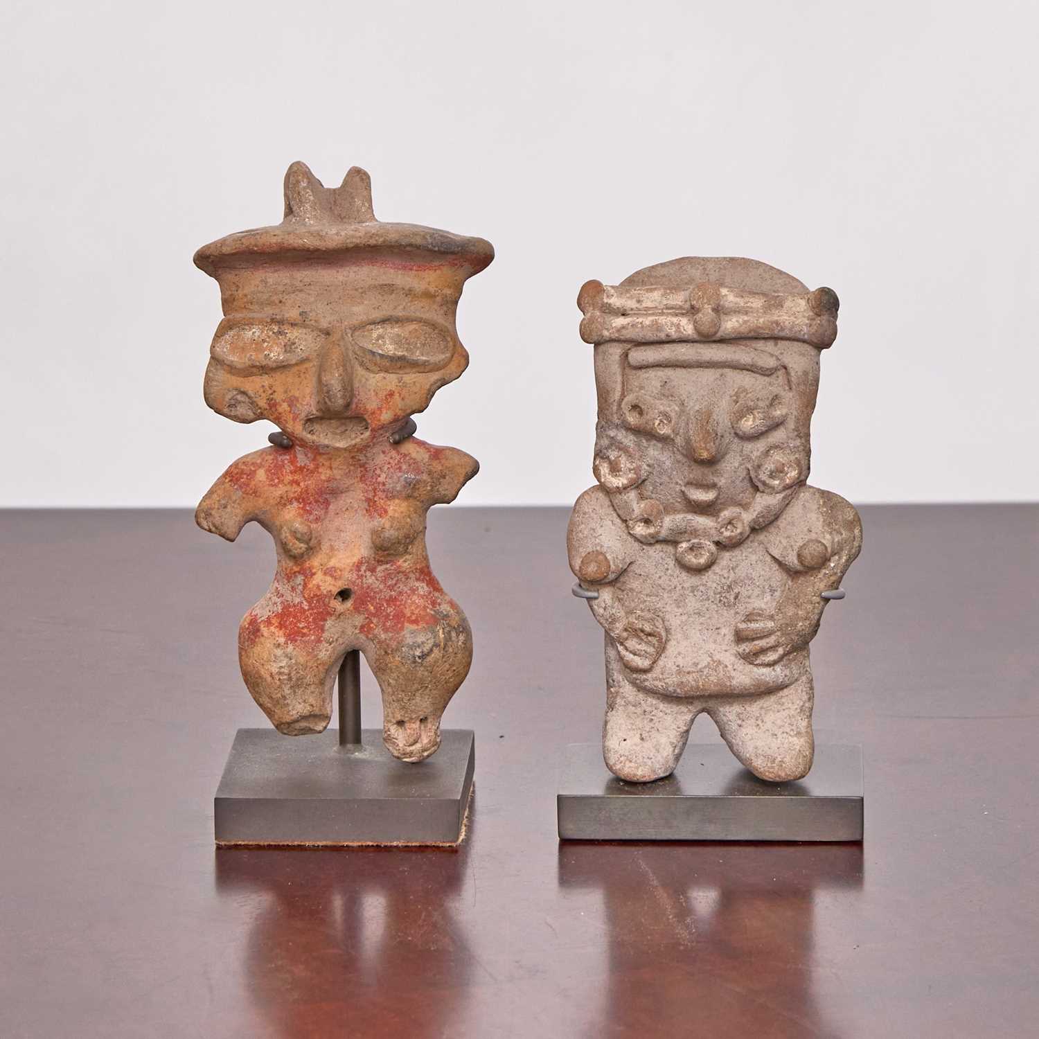 Lot 183 - Pair of Tlatilco Pottery Standing Female Figurines