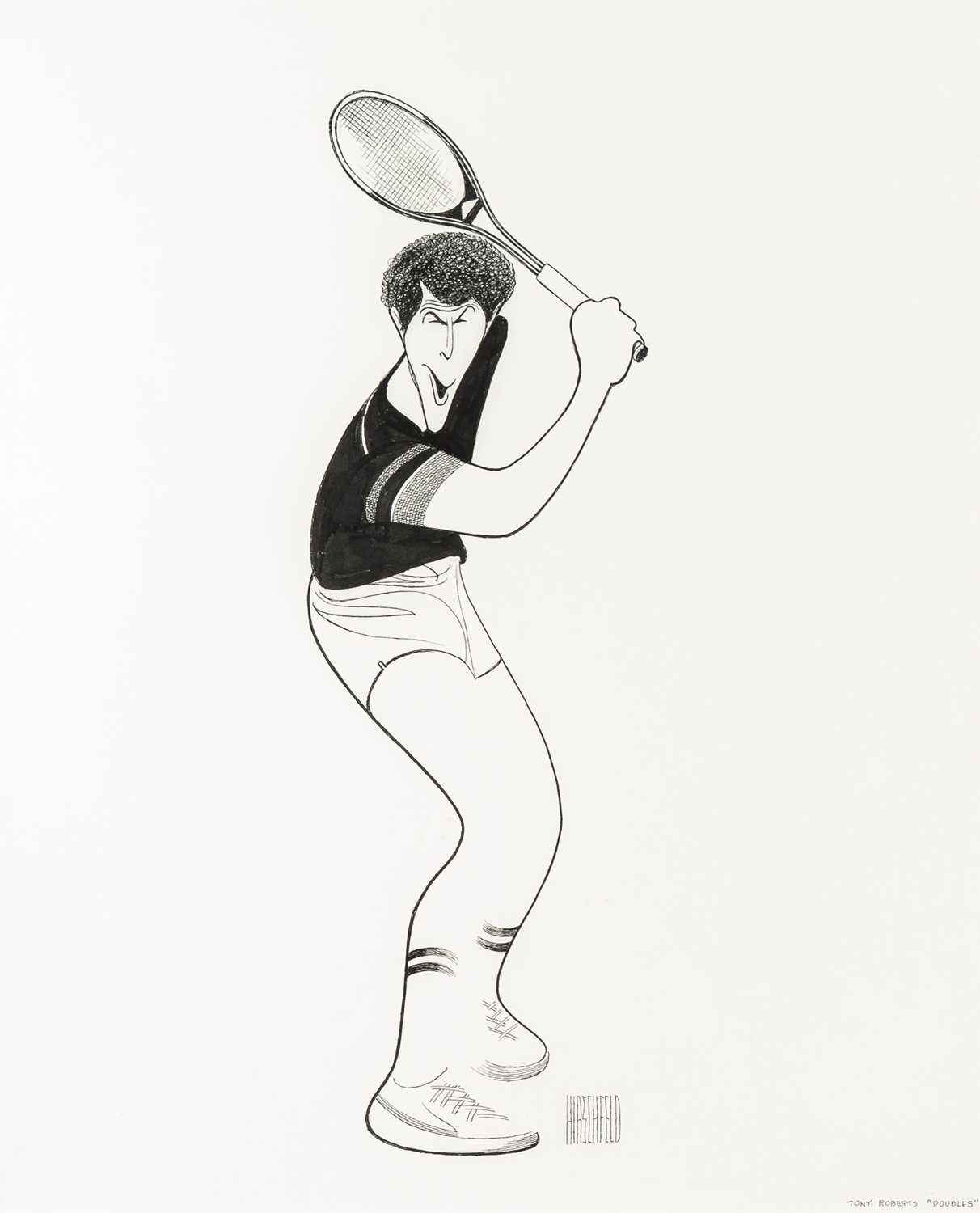 Lot 580 - Al Hirschfeld presents Tony Roberts in “Doubles”