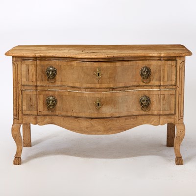 Lot 333 - Pair of Continental Inlaid Walnut Commodes