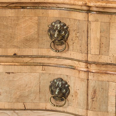 Lot 333 - Pair of Continental Inlaid Walnut Commodes