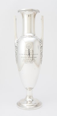 Lot 565 - Dominick & Haff Art Deco Sterling Silver Two-Handled Trophy