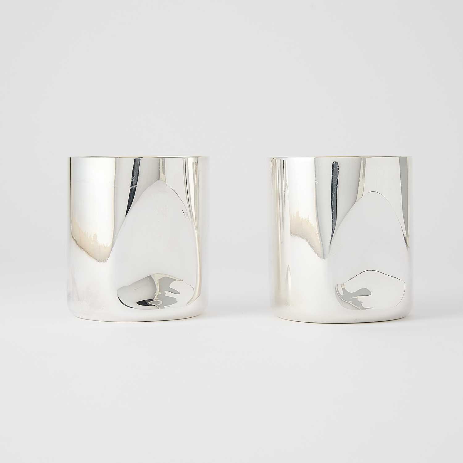 Lot 567 - Two Elsa Peretti for Tiffany & Co. Italian Sterling Silver Tumblers
