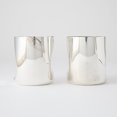 Lot 567 - Two Elsa Peretti for Tiffany & Co. Italian Sterling Silver Tumblers