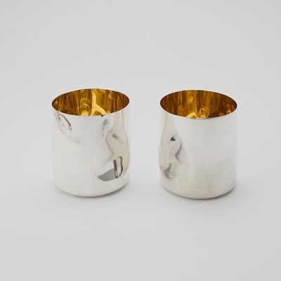Lot 567 - Two Elsa Peretti for Tiffany & Co. Italian Sterling Silver Tumblers