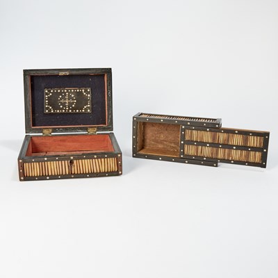 Lot 593 - Group of Four Quill Boxes