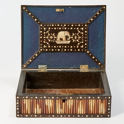 Lot 593 - Group of Four Quill Boxes