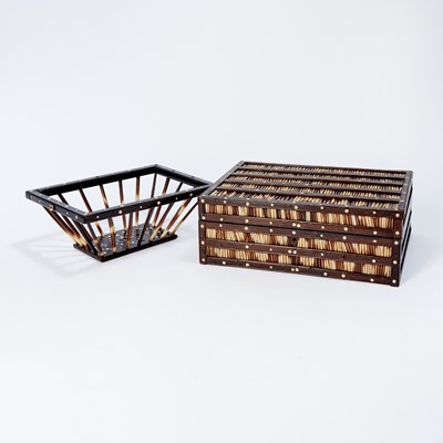 Lot 594 - Four Quill Table Articles