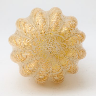 Lot 555 - Murano Blown Glass 'Cordonato Oro' Vase