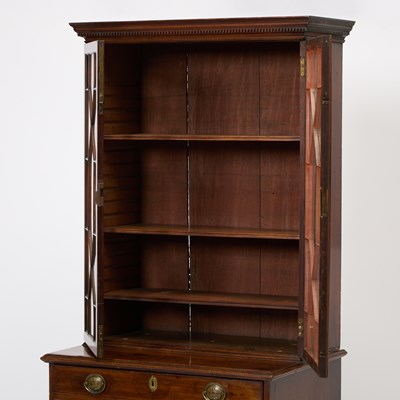 Lot 183 - George III Mahogany Secretary Bookcase