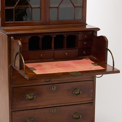 Lot 183 - George III Mahogany Secretary Bookcase