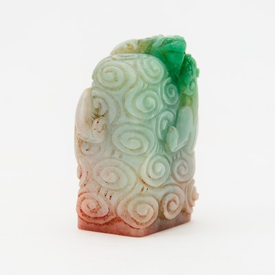Lot 450 - A Chinese Jadeite Seal
