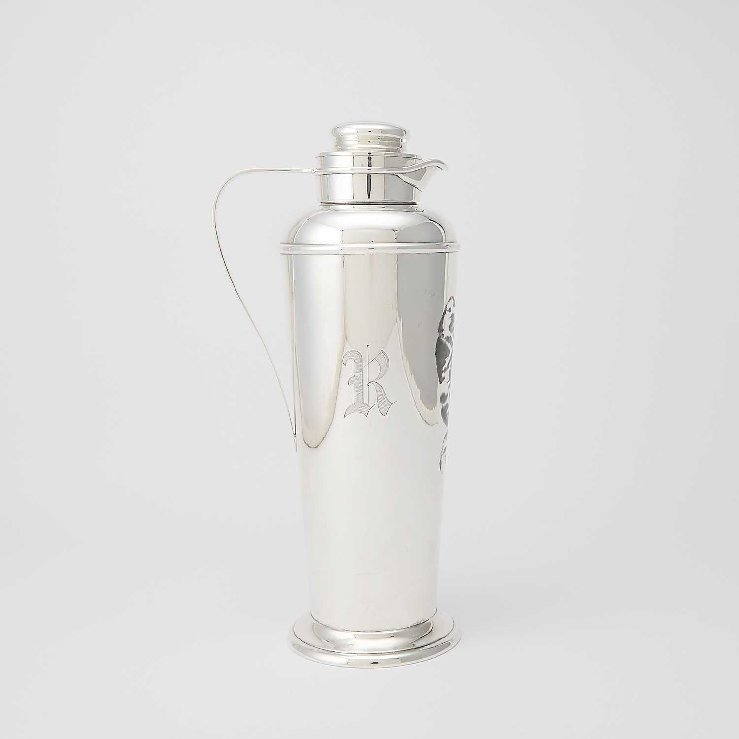 Lot 572 - Gorham Sterling Silver Cocktail Pitcher