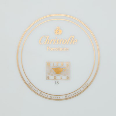 Lot 502 - Set of Sixteen Christofle Gilt-Border Porcelain Service Plates