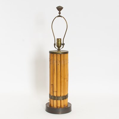 Lot 21 - Bamboo Pillar-Form Lamp