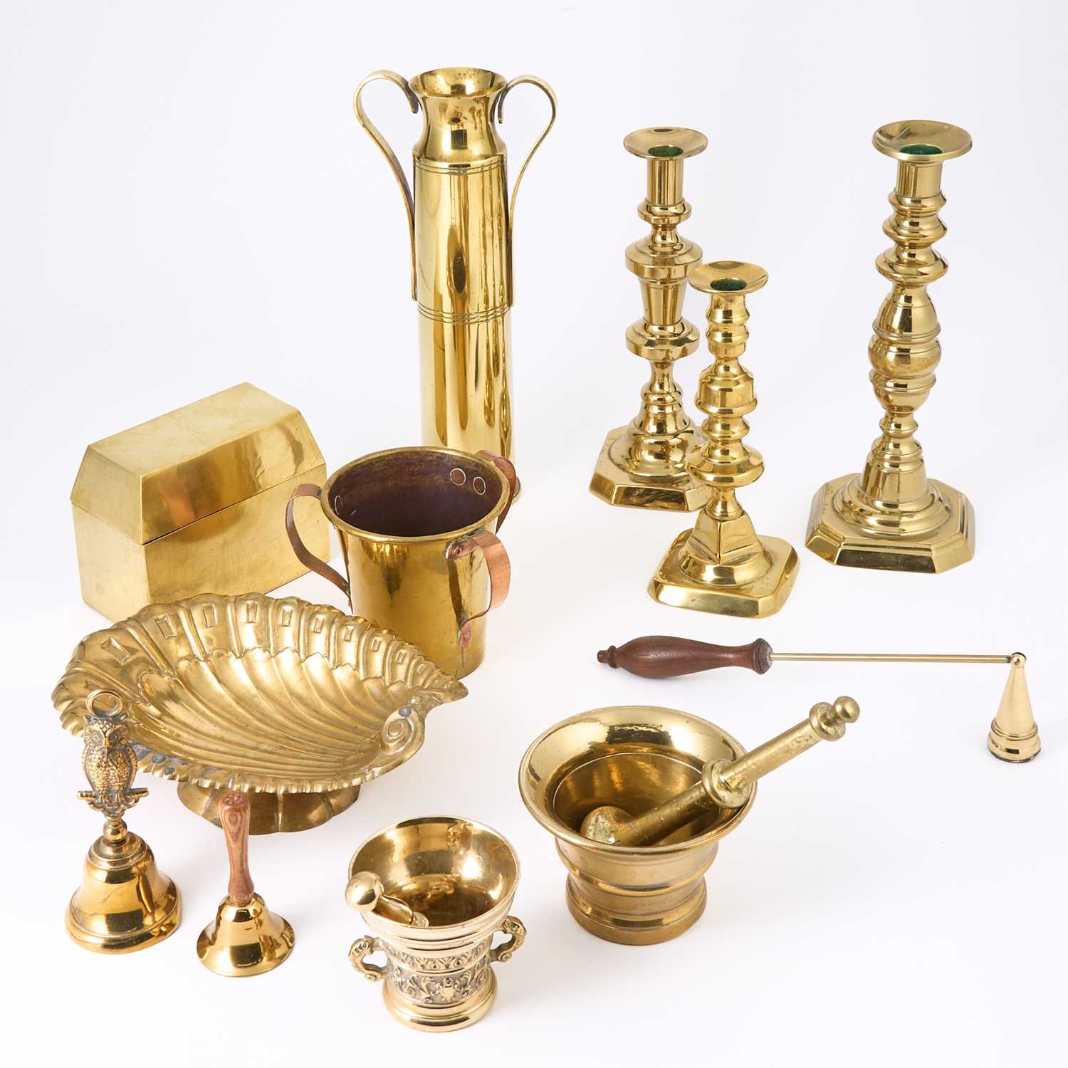 Lot 531 - Group of Brass Table Articles