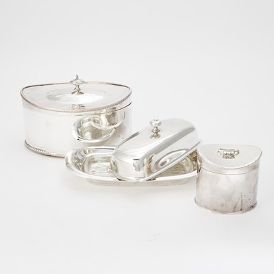 Lot 552 - Group of Silver Plated Table Articles