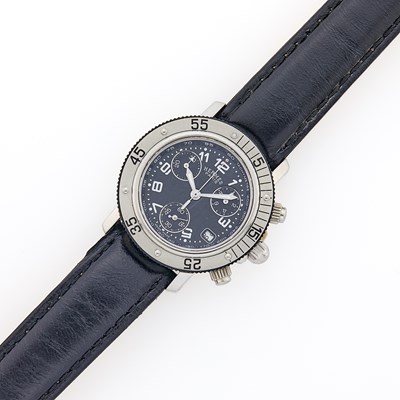 Lot 2240 - Hermès Stainless Steel 'Clipper Diver' Wristwatch, Ref. CL2.315