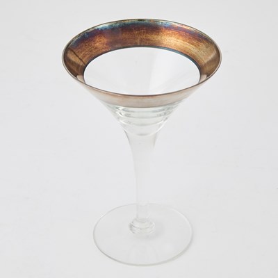 Lot 506 - Mid-Century Dorothy Thorpe Silver Band Glassware