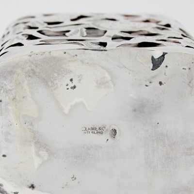 Lot 564 - Mexican Sterling Silver Overlay Glass Bottle
