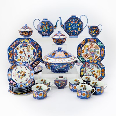 Lot Hermès Porcelain 'Marqueterie de Pierres d’Orient et d’Occident' Pattern Part Dinner Service