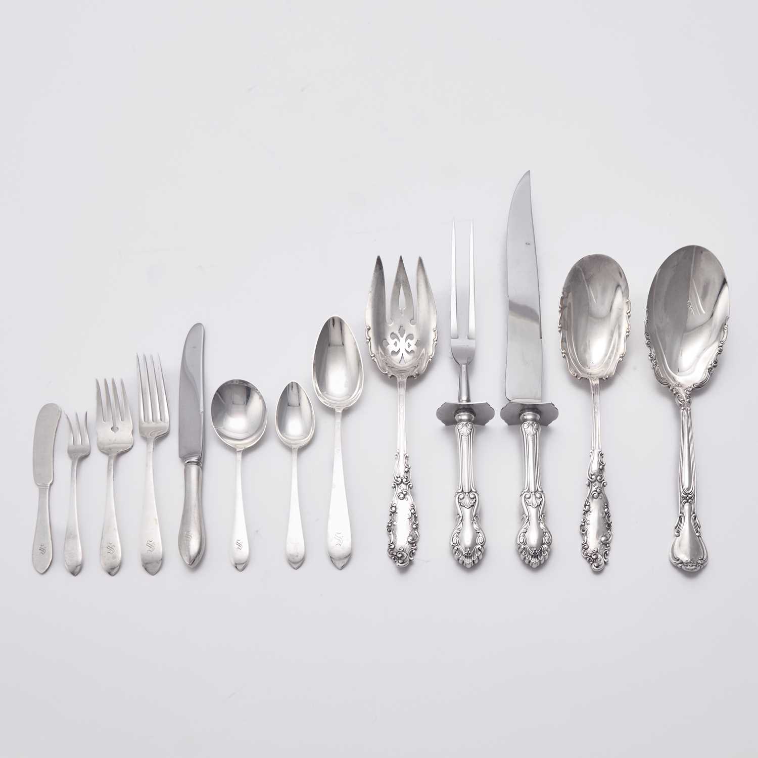 Lot 136 - Dominick & Haff Sterling Silver Flatware Service
