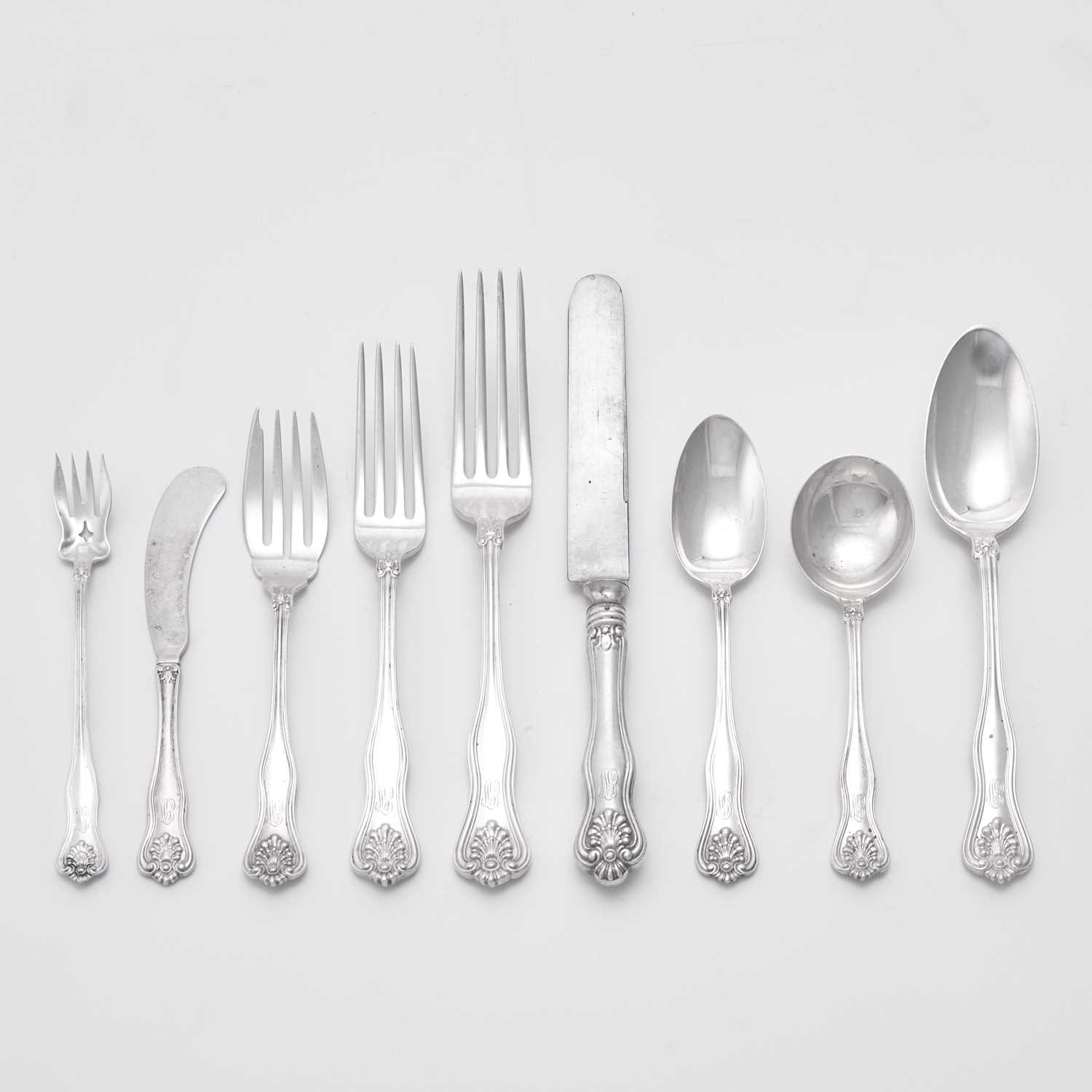 Lot 142 - Dominick & Haff Sterling Silver "Alexandra" Pattern Flatware Service