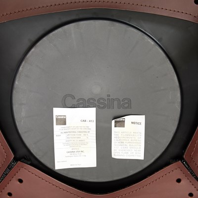 Lot 770 - Set of Eight Mario Bellini for Cassina Leather "CAB" Armchairs
