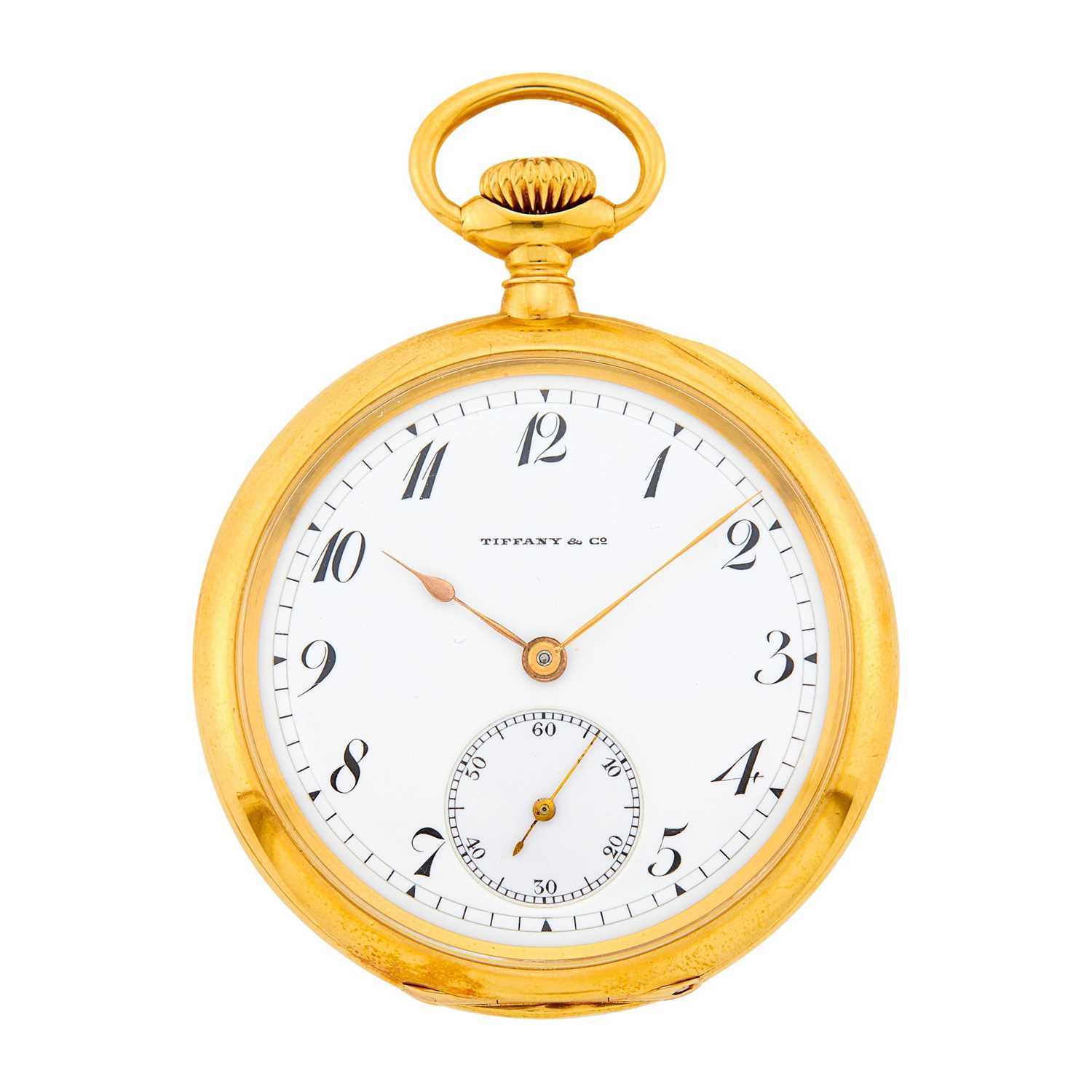 Lot 1065 - Tiffany & Co. Gold Open Face Pocket Watch