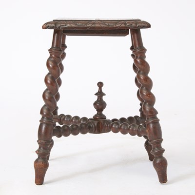 Lot 457 - Early Victorian Irish Marquetry-Inlaid Yew Wood Davenport Desk