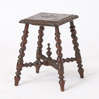 Lot 457 - Early Victorian Irish Marquetry-Inlaid Yew Wood Davenport Desk