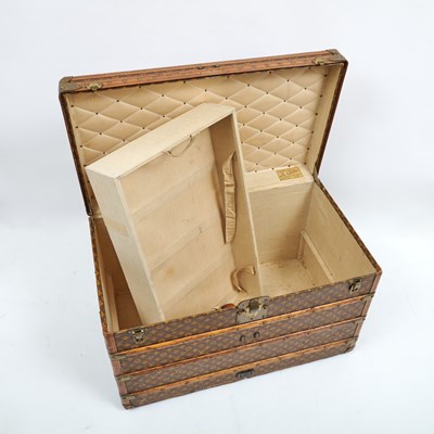 Lot 378 - Louis Vuitton Monogram Canvas Steamer Trunk