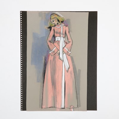 Lot 68 - Five stylish 1970 Edith Head costume designs