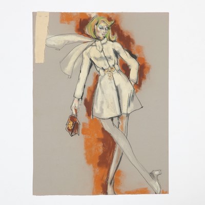 Lot 68 - Five stylish 1970 Edith Head costume designs