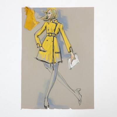 Lot 68 - Five stylish 1970 Edith Head costume designs