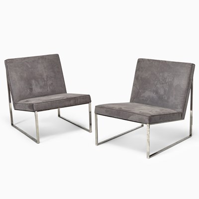 Lot 367 - Pair of Milo Baughman for Thayer Coggin Slipper Chairs