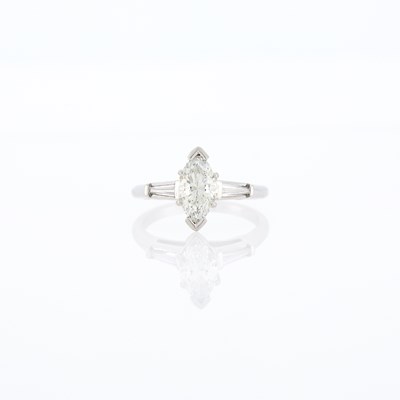 Lot 2221 - Platinum and Laser-Drilled Diamond Ring