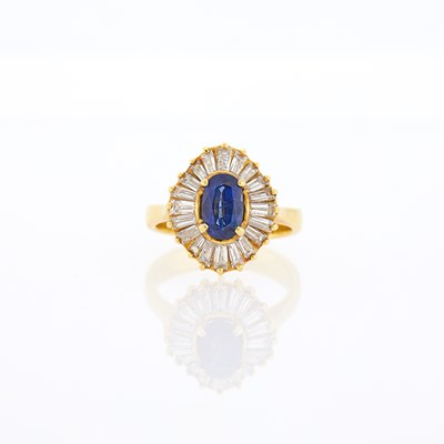 Lot 2261 - Gold, Sapphire and Diamond Ring