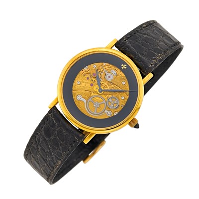 Lot 85 - Vacheron Constantin Gold 'Skeleton' Wristwatch, Ref. 36004