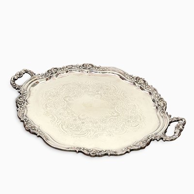 Lot 1260 - Reed & Barton Sterling Silver Two-Handled Tray