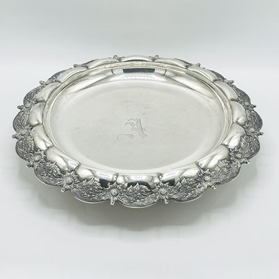 Lot 1240 - Tiffany & Co. Sterling Silver "Chrysanthemum" Pattern Footed Centerpiece