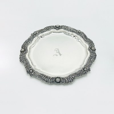 Lot 1241 - Tiffany & Co. Sterling Silver "Chrysanthemum" Pattern Tray