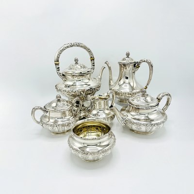 Lot 1258 - Gorham Sterling Silver Six-Piece Tea and Coffee Service