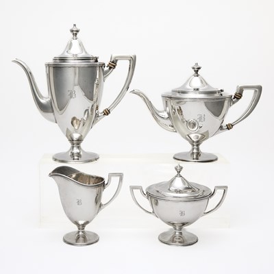 Lot 1097 - Tiffany & Co. Sterling Silver Four Piece Tea and Coffee Service