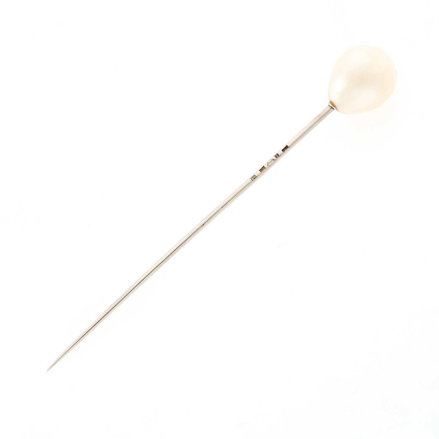 Lot 2153 - Natural Pearl Stickpin