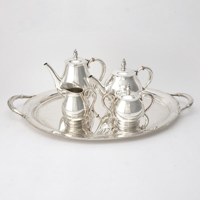 Lot 195 - International Silver Co. Sterling Silver 'Royal Danish' Pattern Tea and Coffee Service
