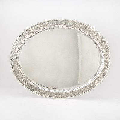 Lot 208 - Italian Silver Oval Tray