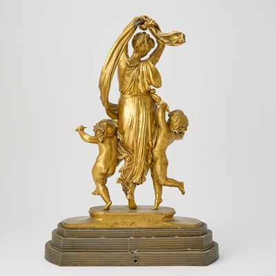 Lot 375 - French Bronze Model Entitled Festival Bound / Allegorie de la danse